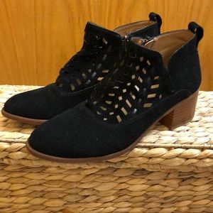 Franco Sarto Rory Leather Cutout Booties